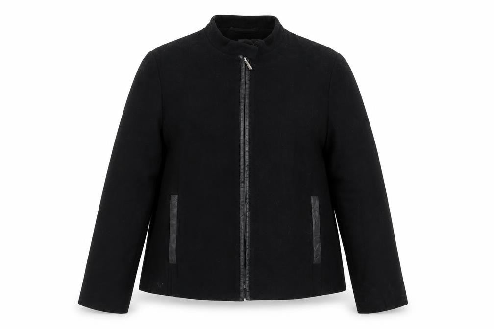 Marks & Spencer Womens Black Jacket Size 14 Zip