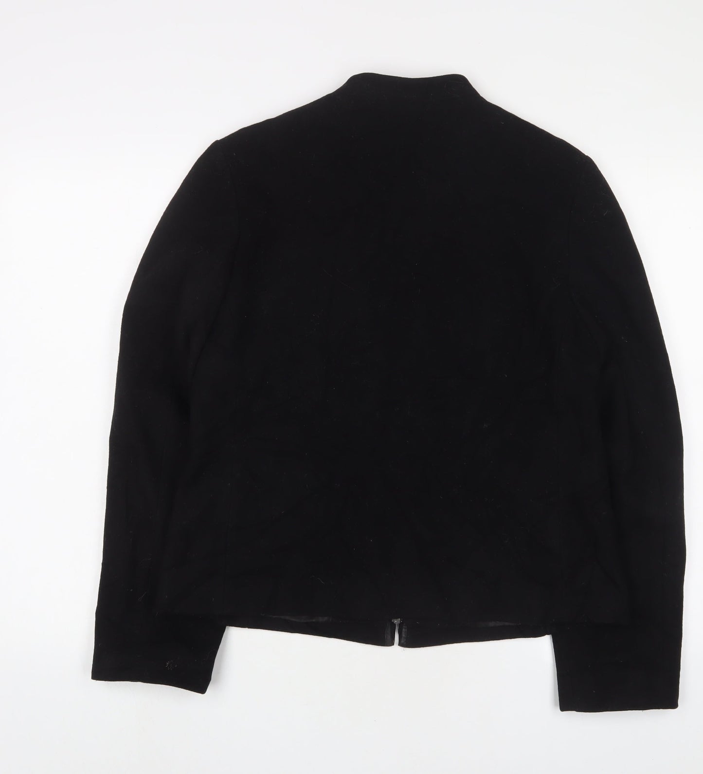 Marks and Spencer Womens Black Jacket Size 14 Zip