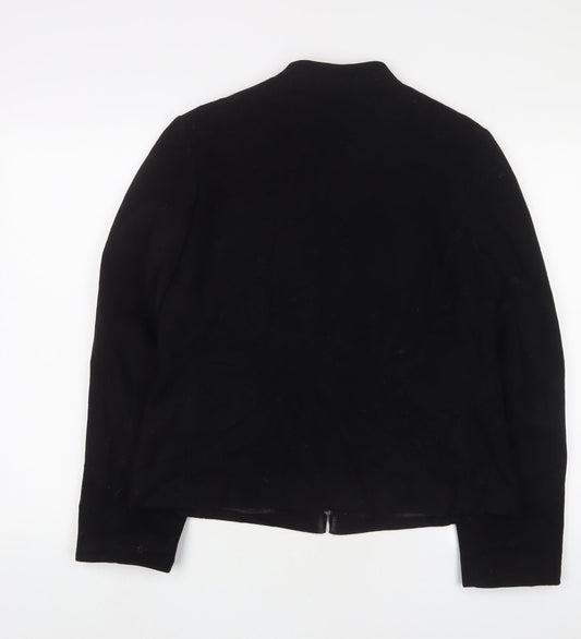 Marks and Spencer Womens Black Jacket Size 14 Zip