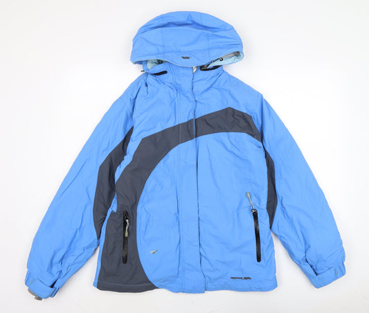 Tresspass Womens Blue Anorak Jacket Size M Zip