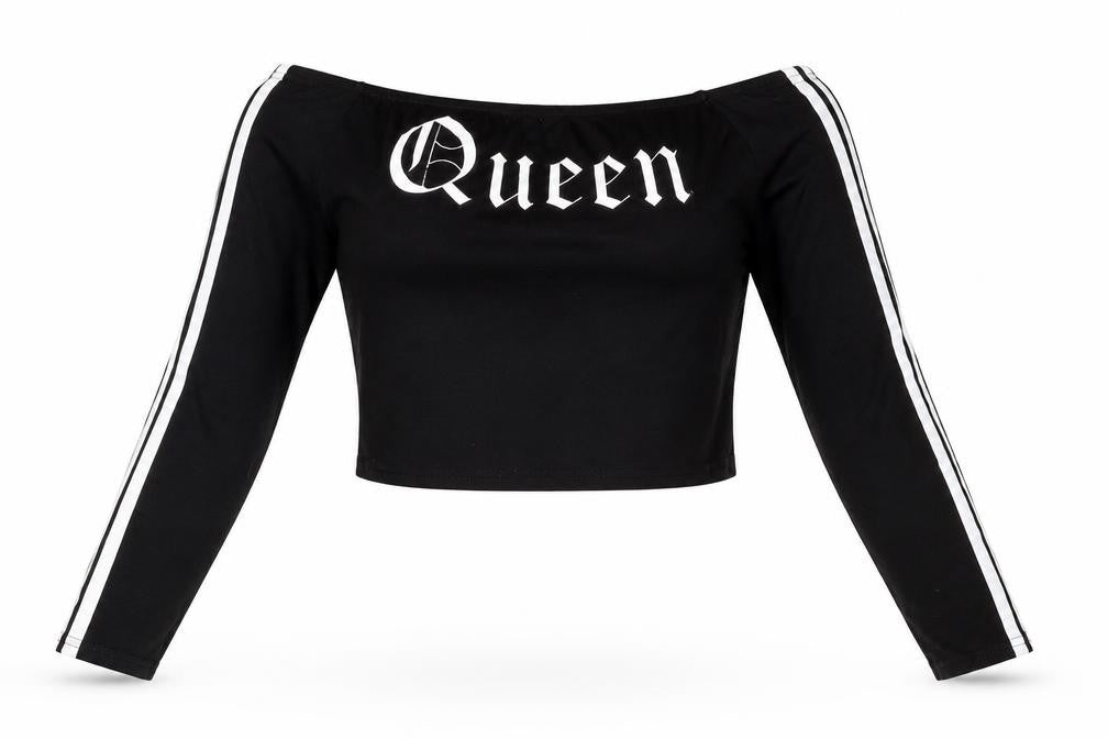 PRETTYLITTLETHING Womens Black Cotton Cropped T-Shirt Size 10 Boat Neck