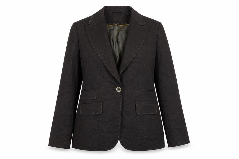 Next Womens Brown Jacket Size 16 Button