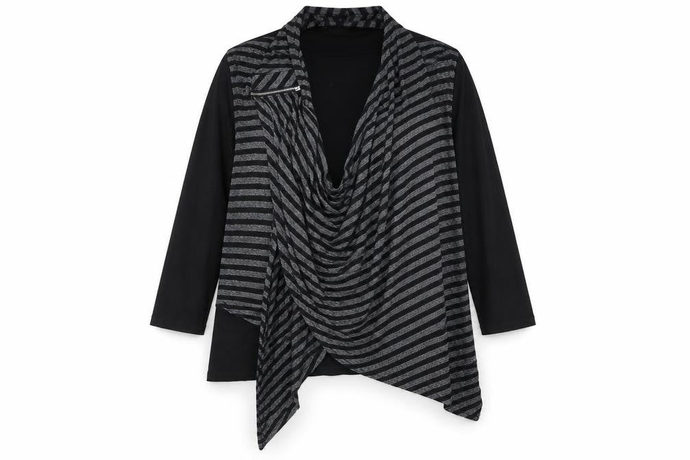 Womens UK Size 2XL Klass Black Polyester Button-Up
