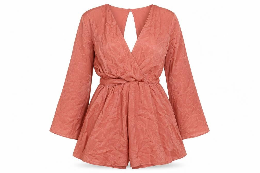 Zara Womens Beige Polyester Romper One-Piece Size XS L4 in Button