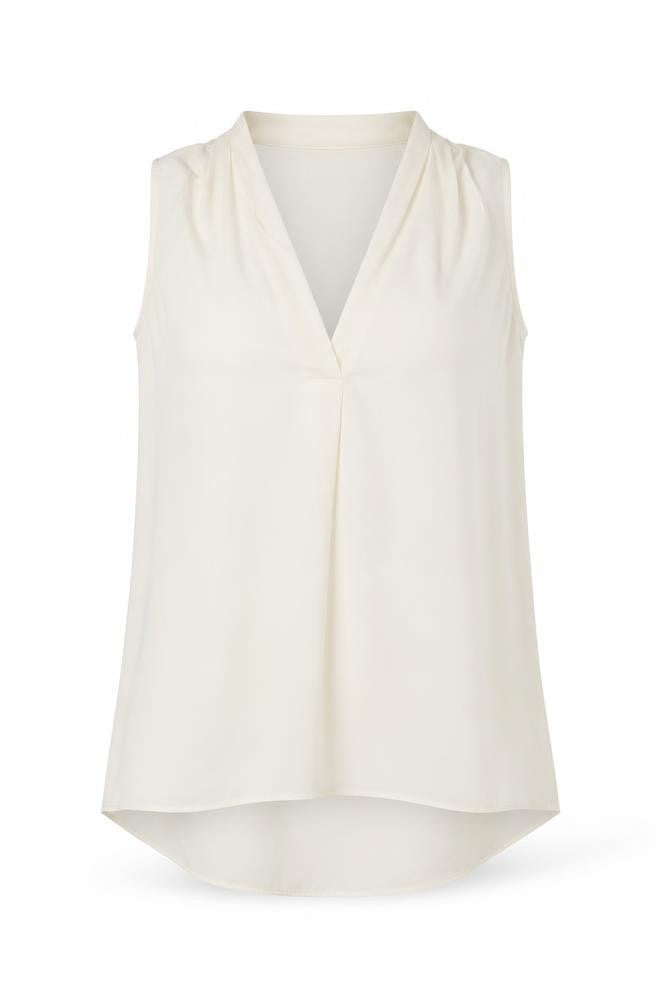 NEXT Womens White Polyester Basic Tank Size 10 V-Neck