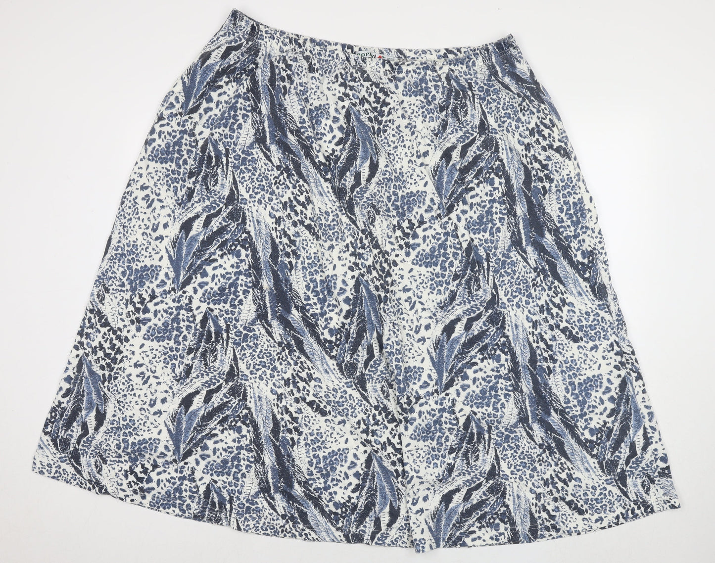 Poppy Womens Blue Geometric Polyester Maxi Skirt Size 26