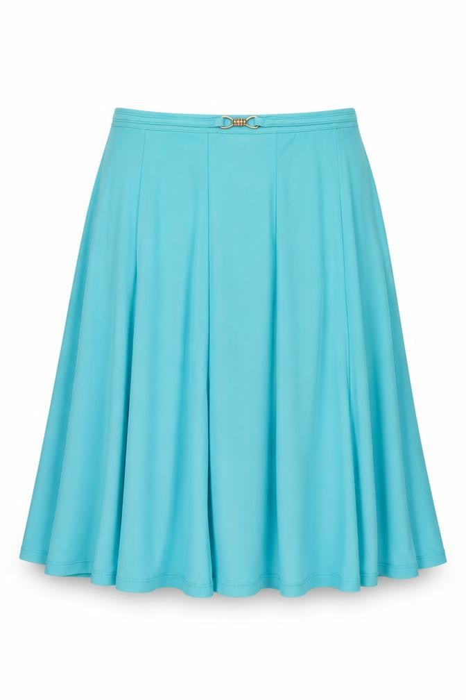 Bonmarché Womens Blue Polyester Swing Skirt Size 14