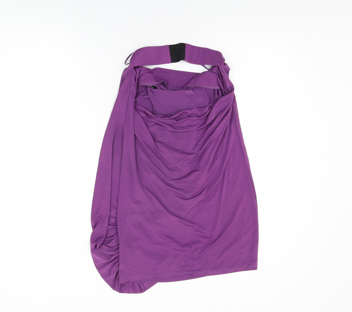 ASOS Womens Purple Polyester Basic T-Shirt Size 10 Halter