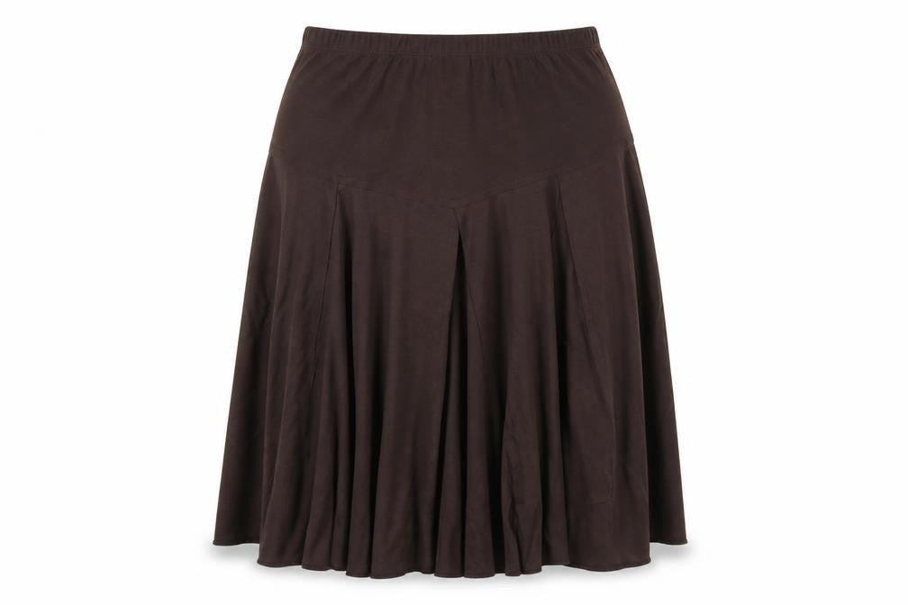 Damart Womens Brown Polyester A-Line Skirt Size 12