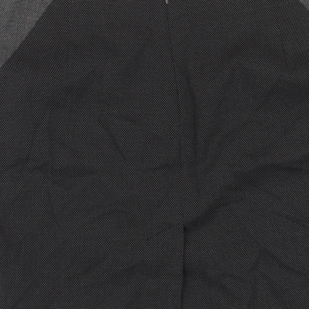 NEXT Womens Grey Polka Dot Polyester Straight & Pencil Skirt Size 6 Zip