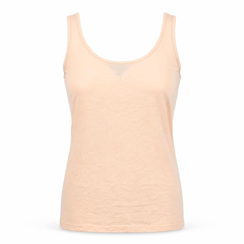 Warehouse Womens Pink Polyester Basic Tank Size 8 Scoop Neck
