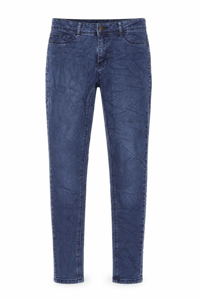 Vero Moda Womens Blue Cotton Skinny Jeans Size 28 in L29 in Regular Button