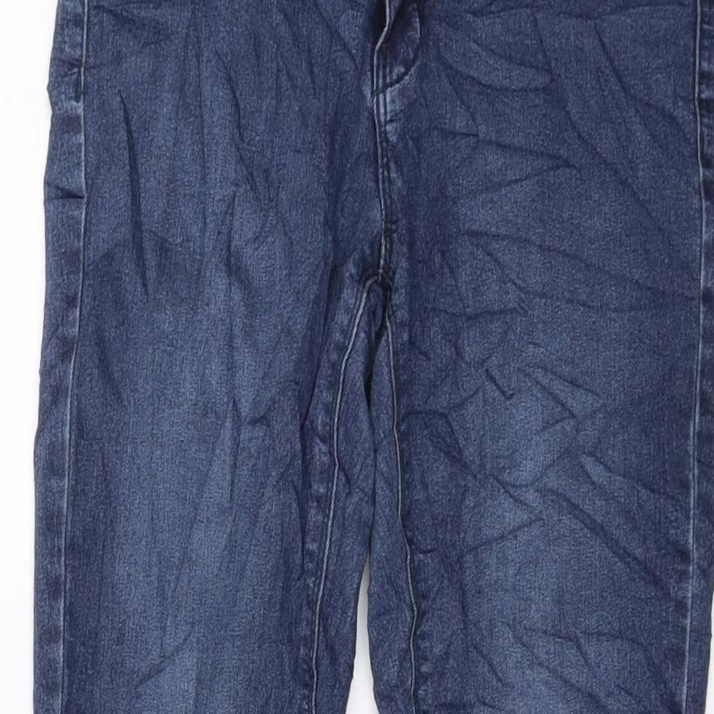 VERO MODA Womens Blue Cotton Skinny Jeans Size 28 in L29 in Regular Button