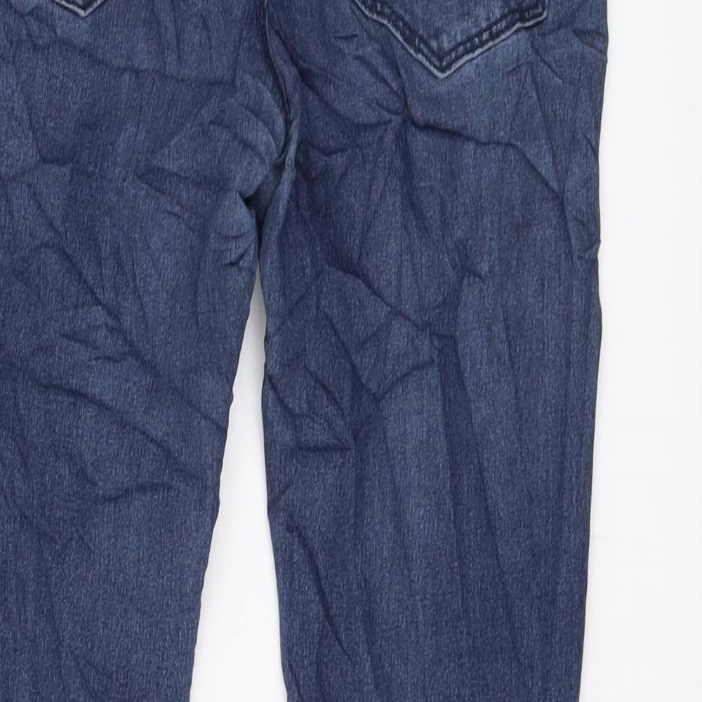 VERO MODA Womens Blue Cotton Skinny Jeans Size 28 in L29 in Regular Button