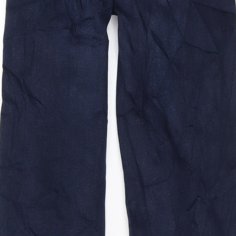 Marks and Spencer Womens Blue Cotton Straight Jeans Size 6 L30 in Regular Button