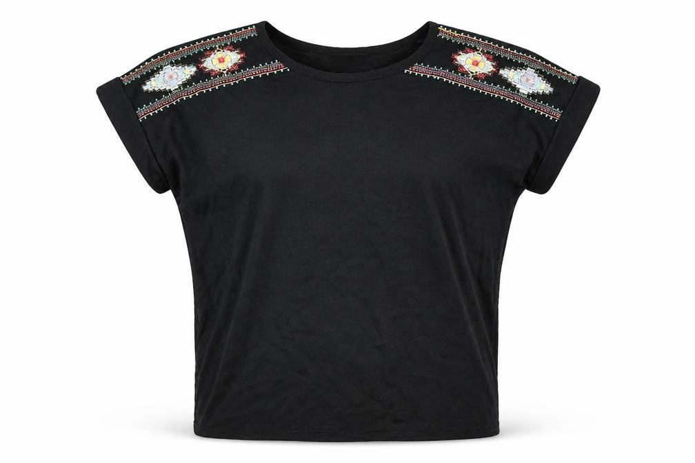 Womens UK Size S Brave Soul Black Polyester Blouse