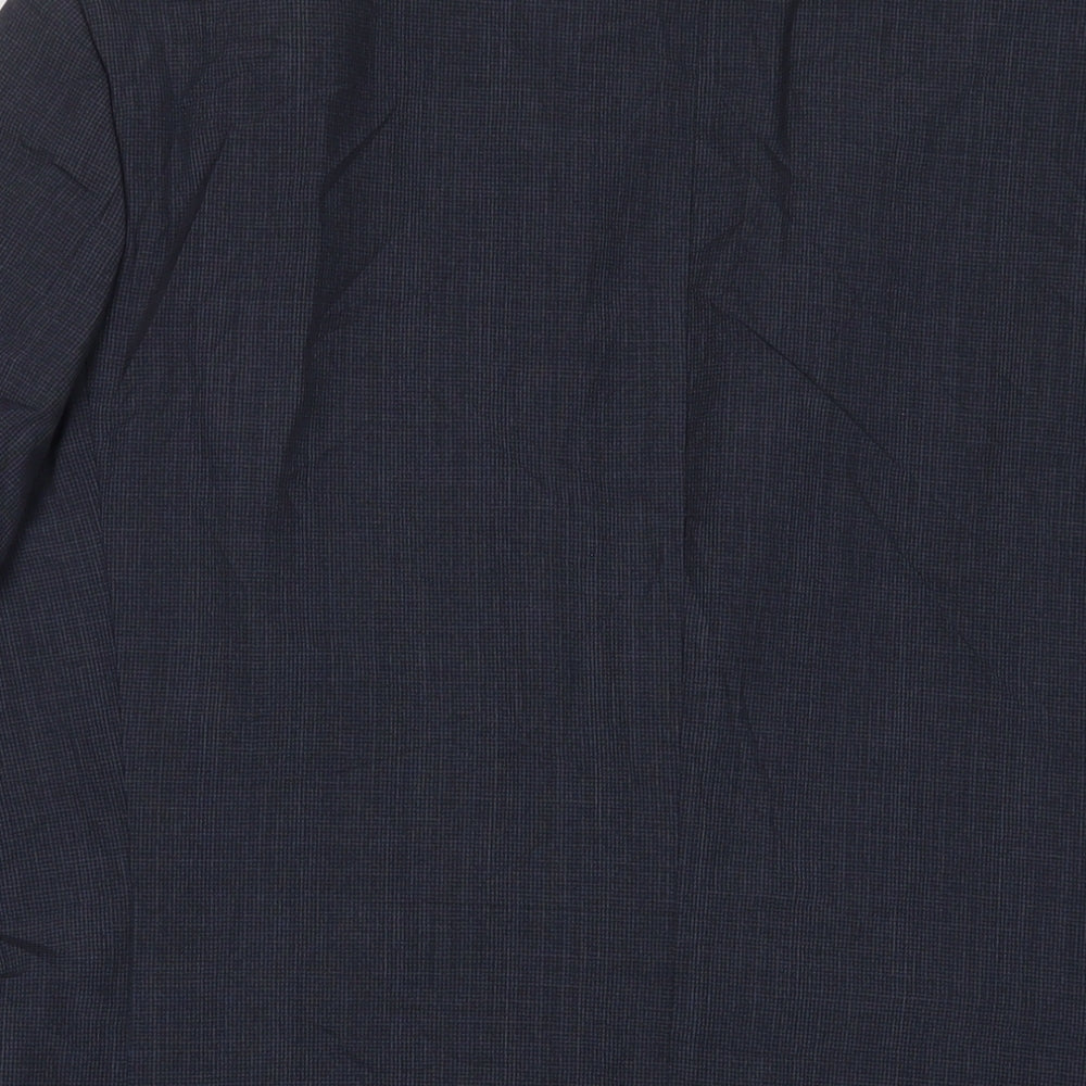 Racing Green Mens Blue Polyester Jacket Suit Jacket Size 44 Regular