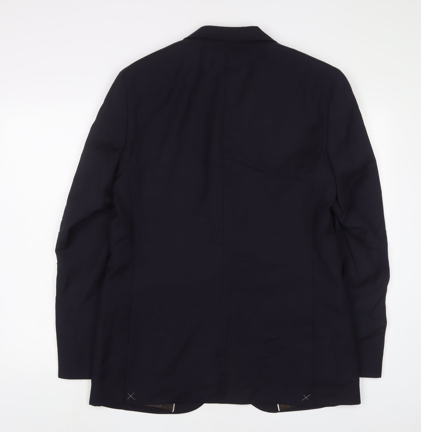 Marks and Spencer Mens Blue Wool Jacket Suit Jacket Size 40 Regular