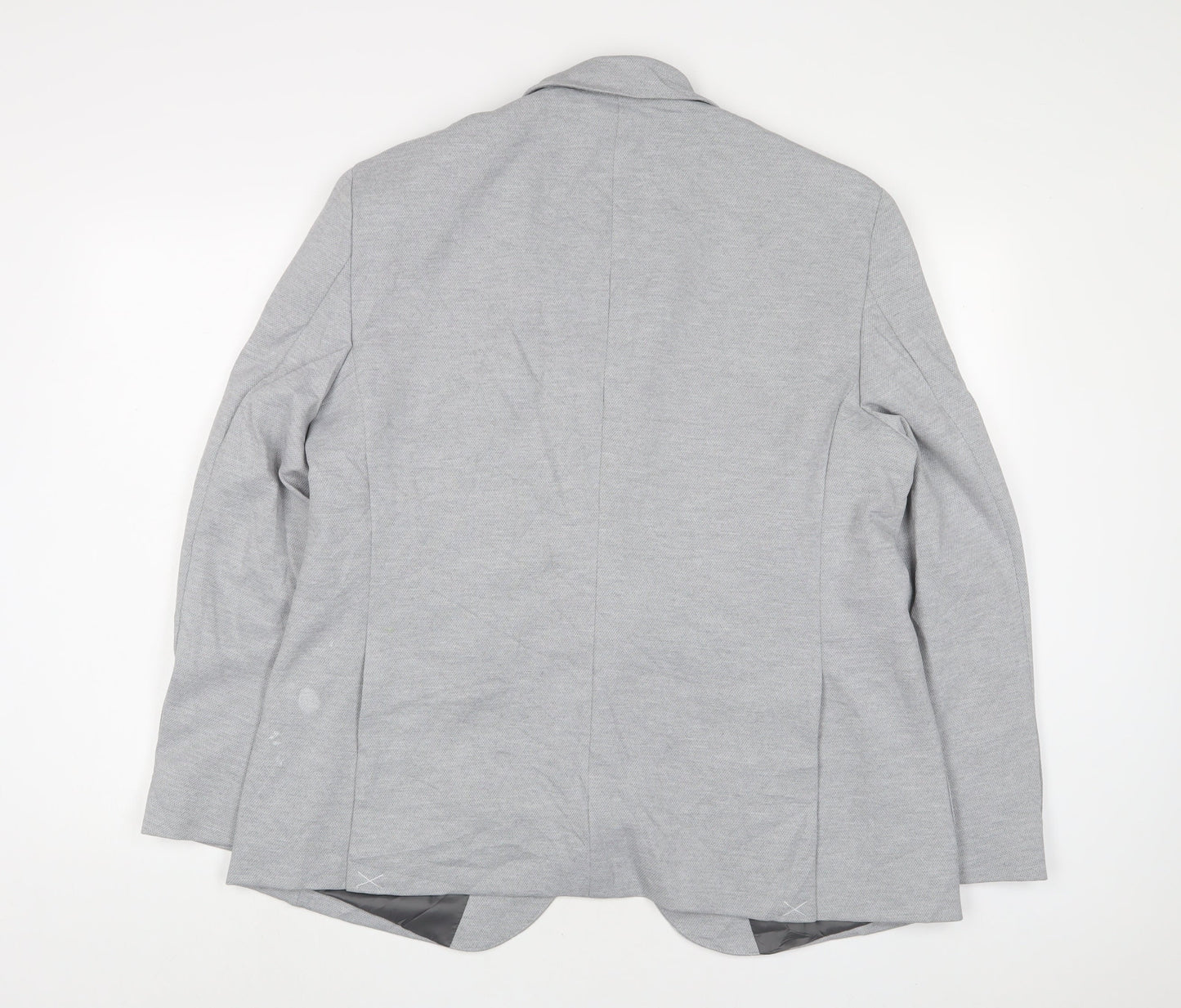 Marks and Spencer Mens Grey Polyamide Jacket Suit Jacket Size 44 Regular
