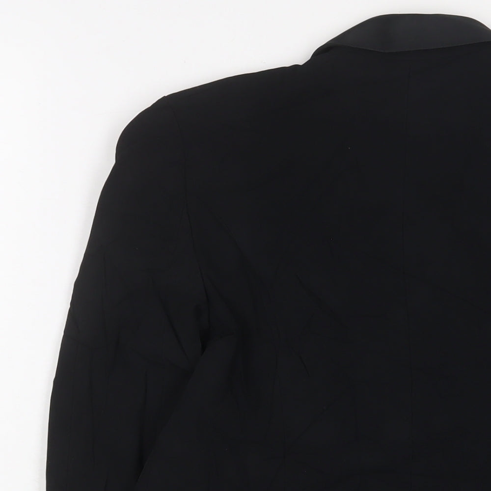 Topshop Womens Black Jacket Blazer Size 8 - Open
