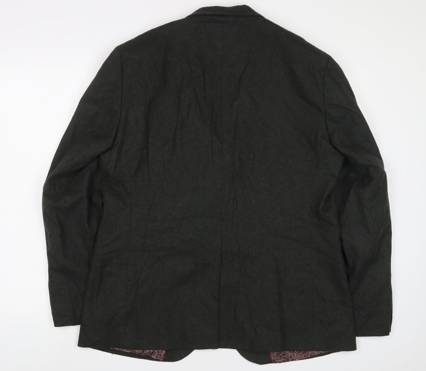 Marks and Spencer Mens Green Wool Jacket Suit Jacket Size 42 Regular
