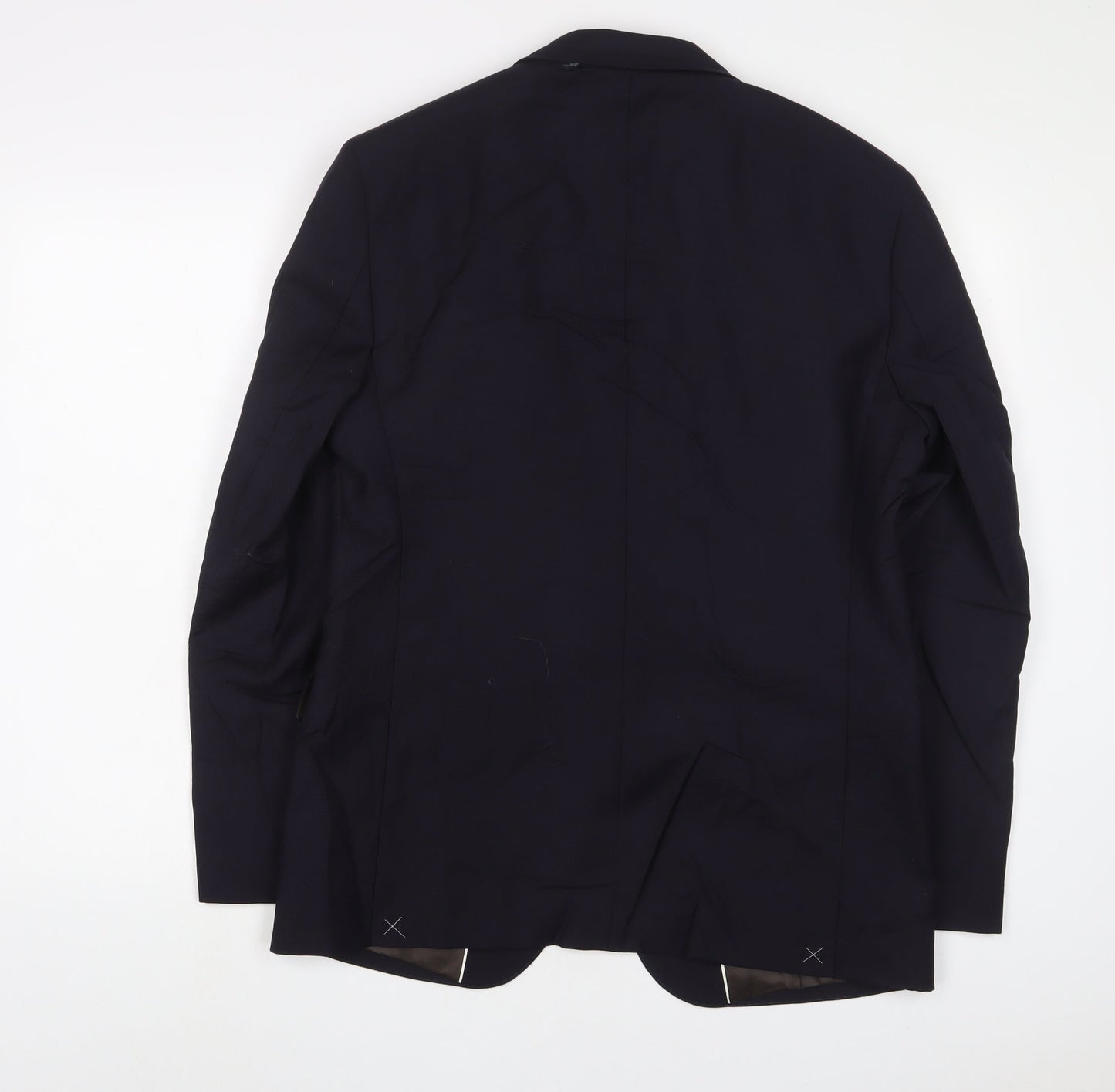 Marks and Spencer Mens Blue Wool Jacket Suit Jacket Size 40 Regular