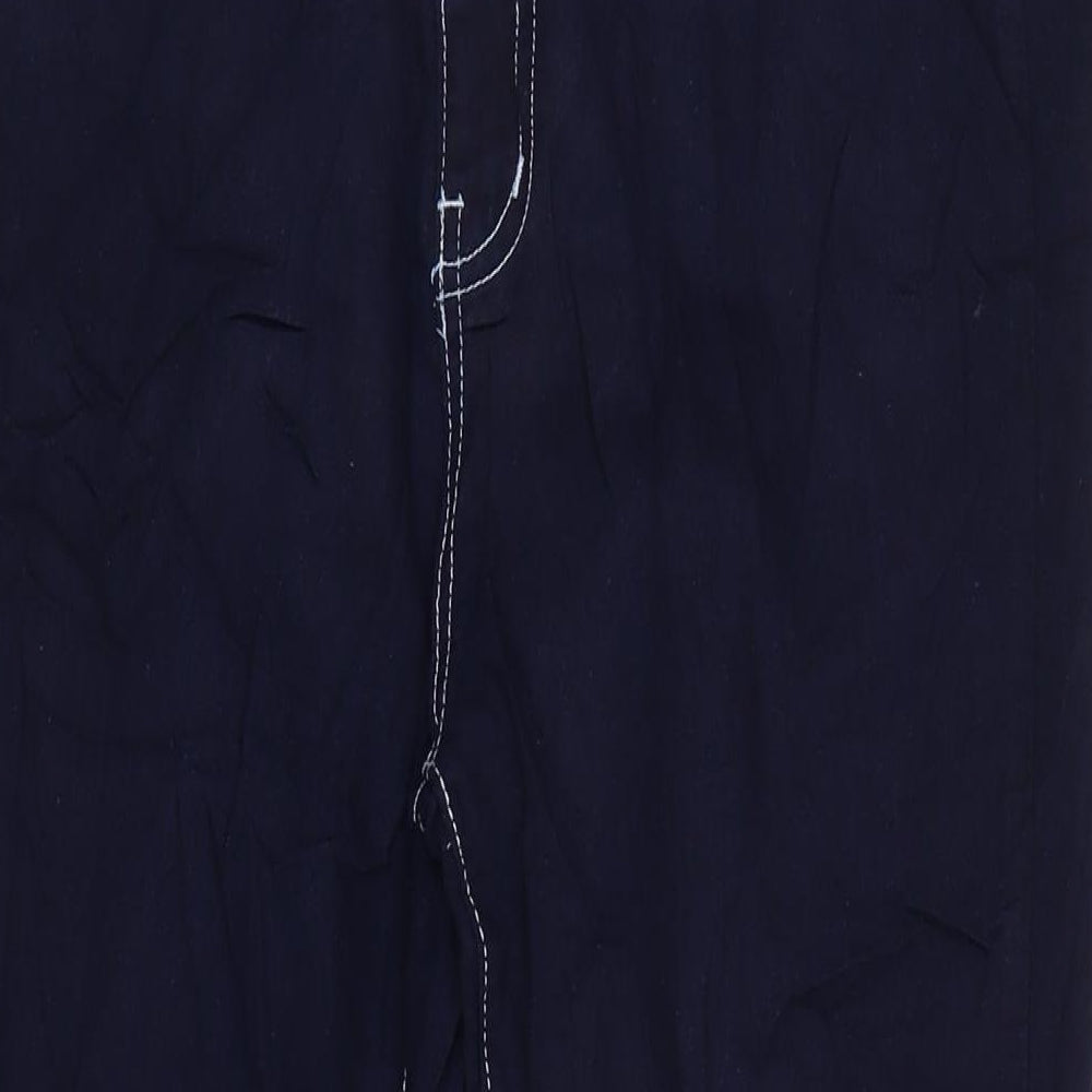 Dont thinkj twice Womens Blue Cotton Blend Flared Jeans Size 16 L28 in Regular Zip
