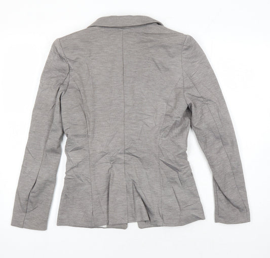 H&M Womens Grey Jacket Blazer Size 10