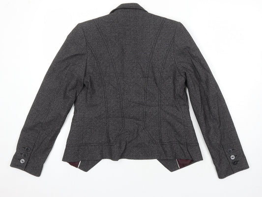 NEXT Womens Grey Jacket Blazer Size 8 Button