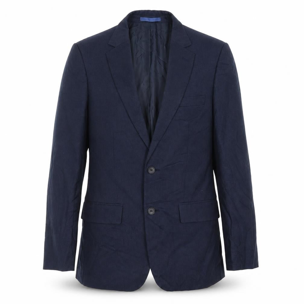 Marks & Spencer Mens Blue Polyester Jacket Blazer Size 38 Regular