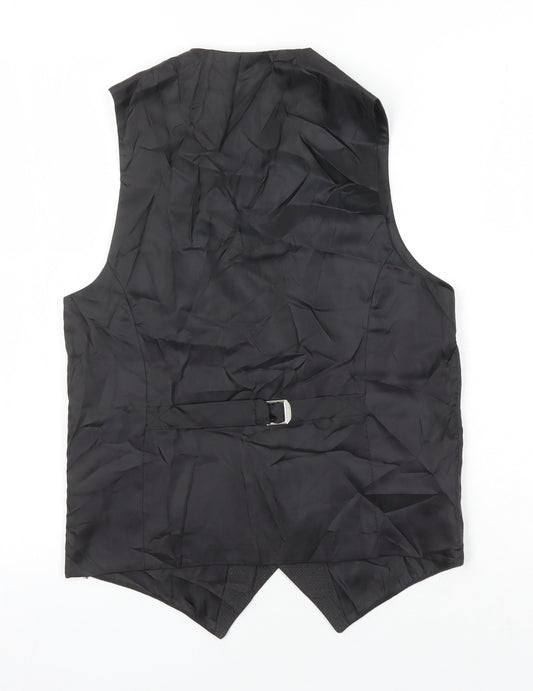 Bolongaro Trevor Mens Black Polyester Jacket Suit Waistcoat Size 36 Regular