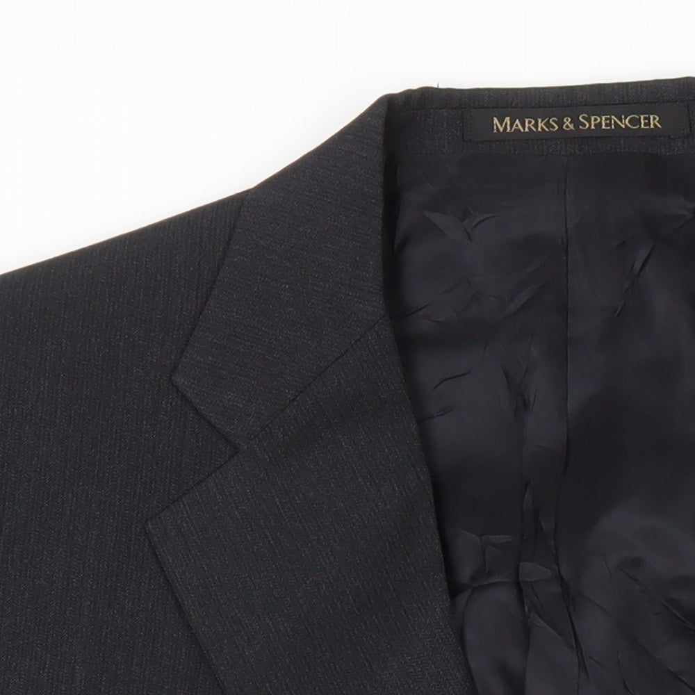 Marks and Spencer Mens Grey Wool Jacket Suit Jacket Size 42 Regular
