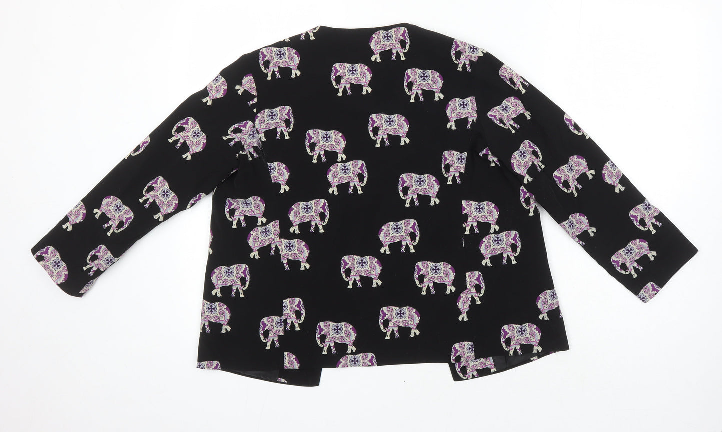 ASOS Womens Multicoloured Geometric Jacket Blazer Size 10 - Elephants