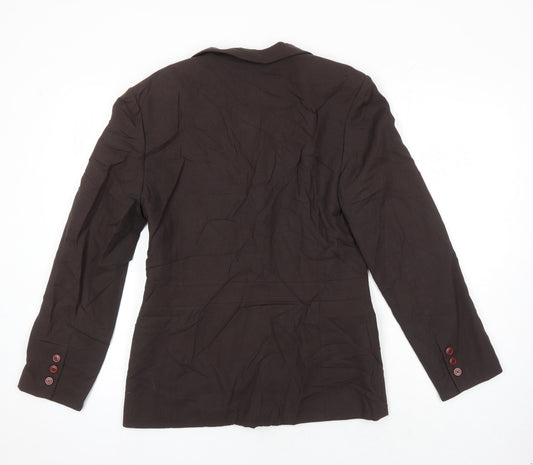Episode Womens Brown Jacket Blazer Size 10