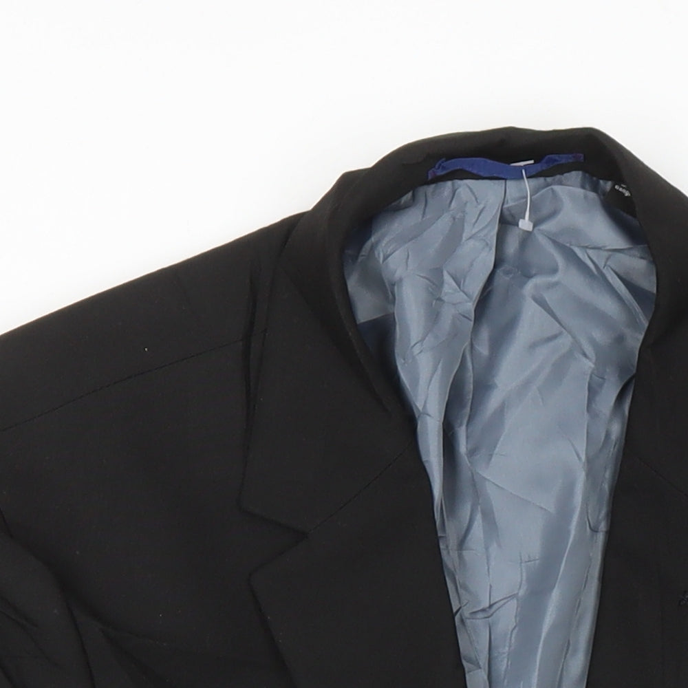 Burton Mens Black Polyester Jacket Suit Jacket Size L Regular