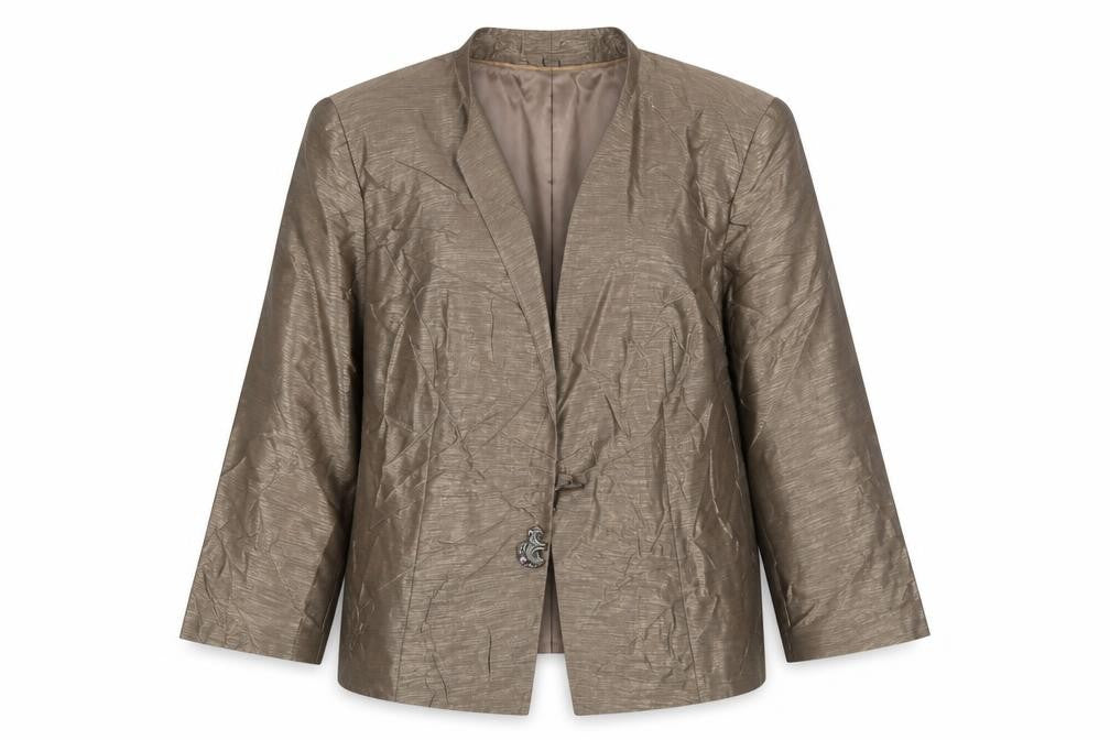 Ann Harvey Womens Brown Jacket Size 16 - Mushroom