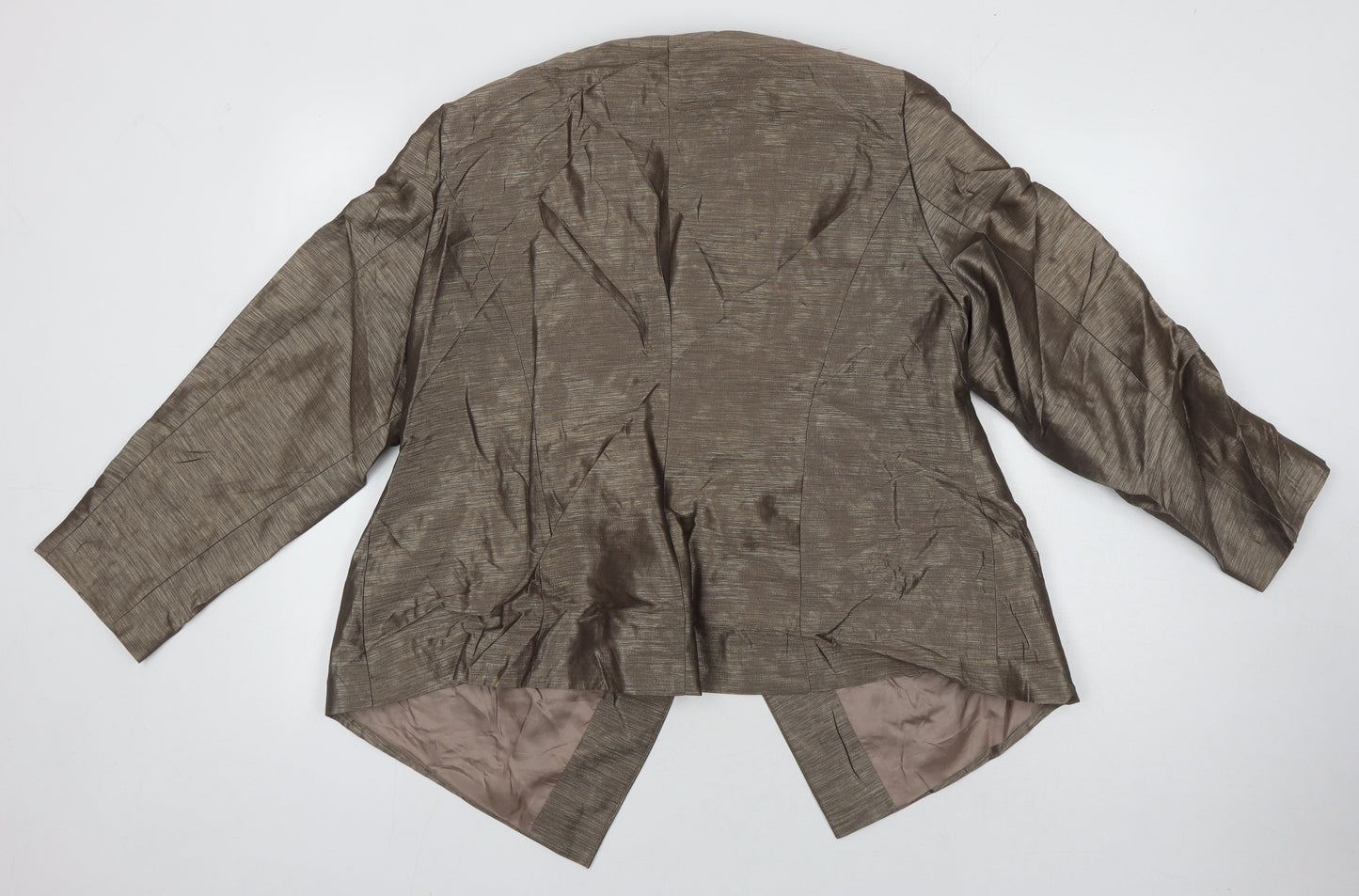 Ann Harvey Womens Brown Jacket Size 16 - Mushroom