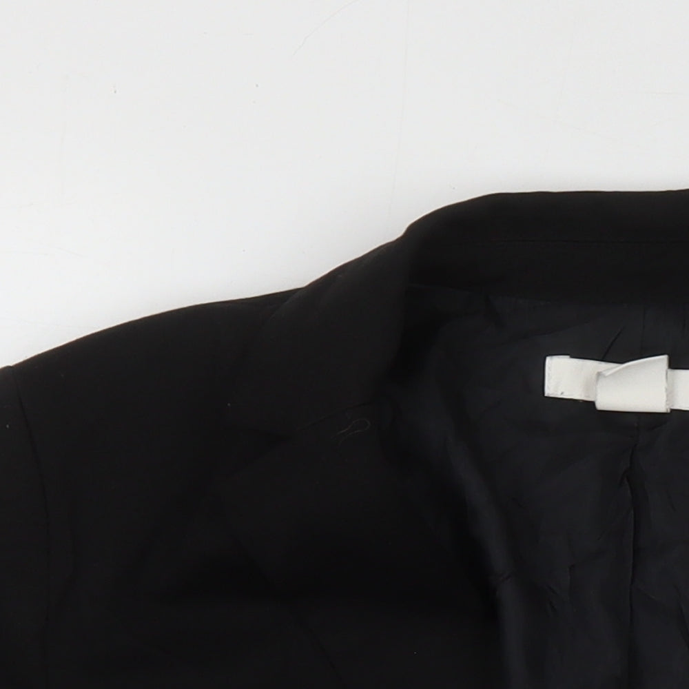 H&M Womens Black Jacket Blazer Size 8