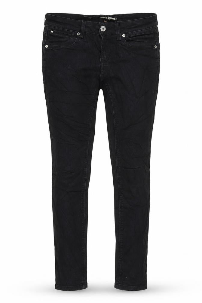 Topshop Womens Black Cotton Skinny Jeans Size 10 L28 in Regular
