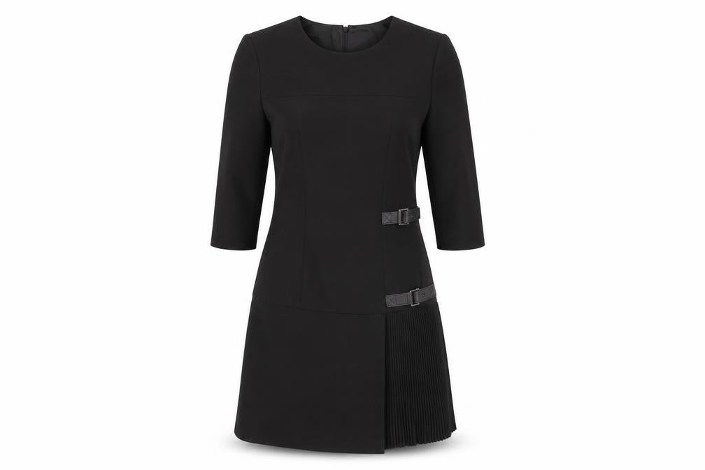 Carlisle Womens Green Polyester A-Line Size 8 Round Neck Zip
