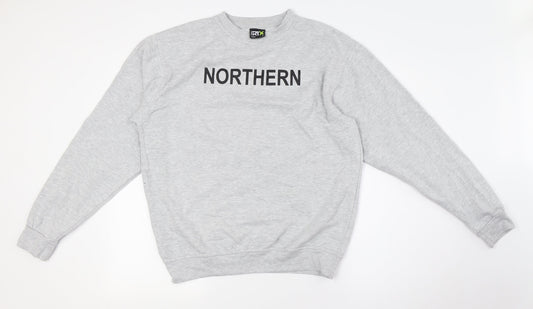 PRO RTX Mens Grey Polyester Pullover Sweatshirt Size M - Northern