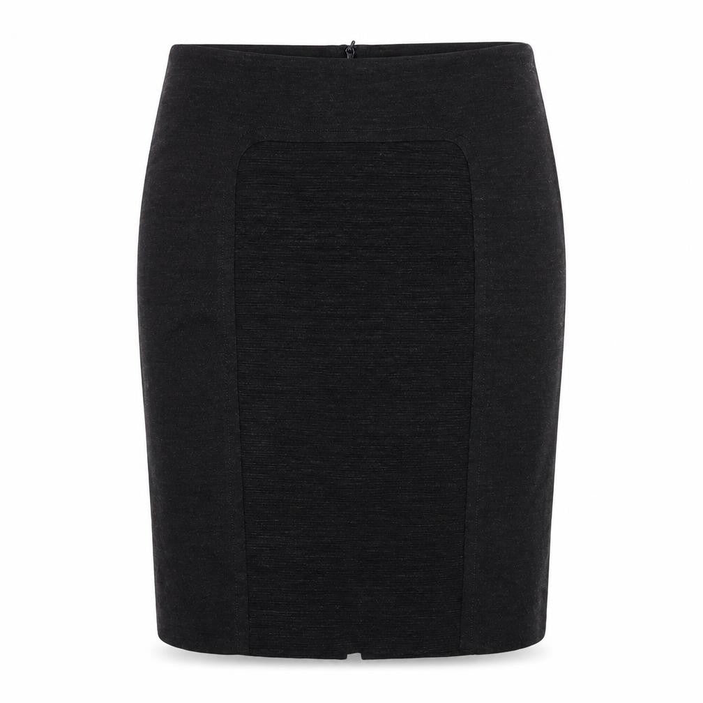 Marks & Spencer Womens Grey Acrylic Straight & Pencil Skirt Size 14 Zip