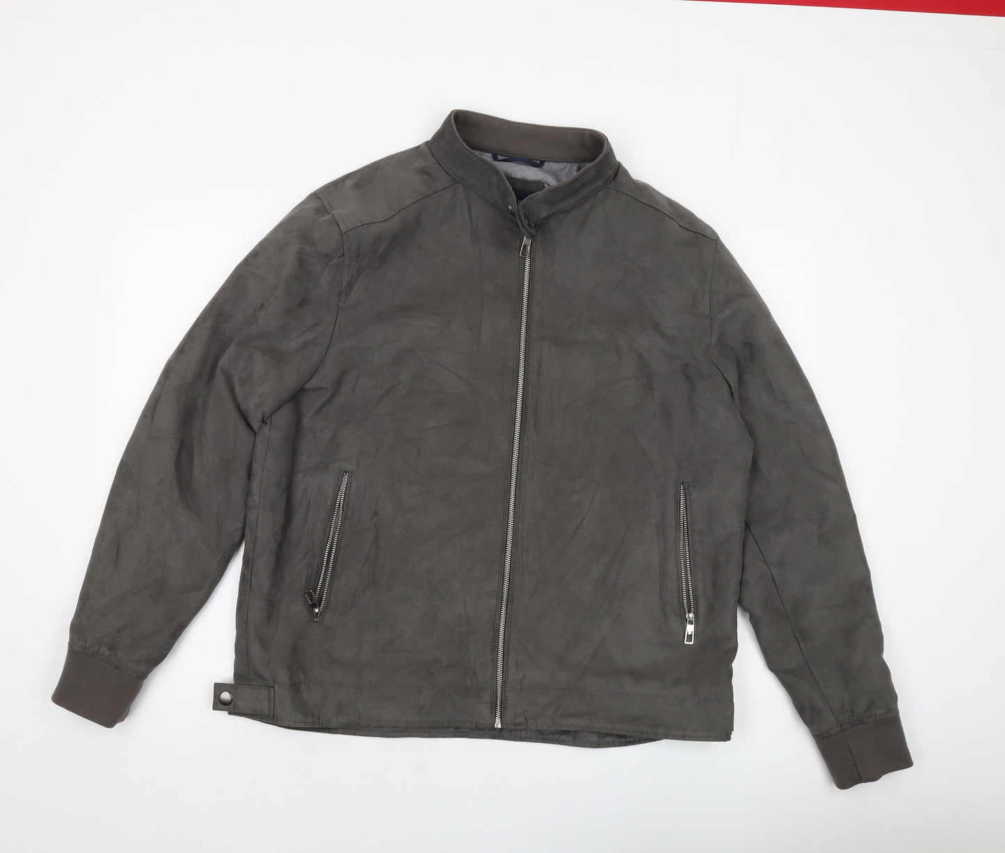 Marks and Spencer Mens Grey Jacket Size XL Zip