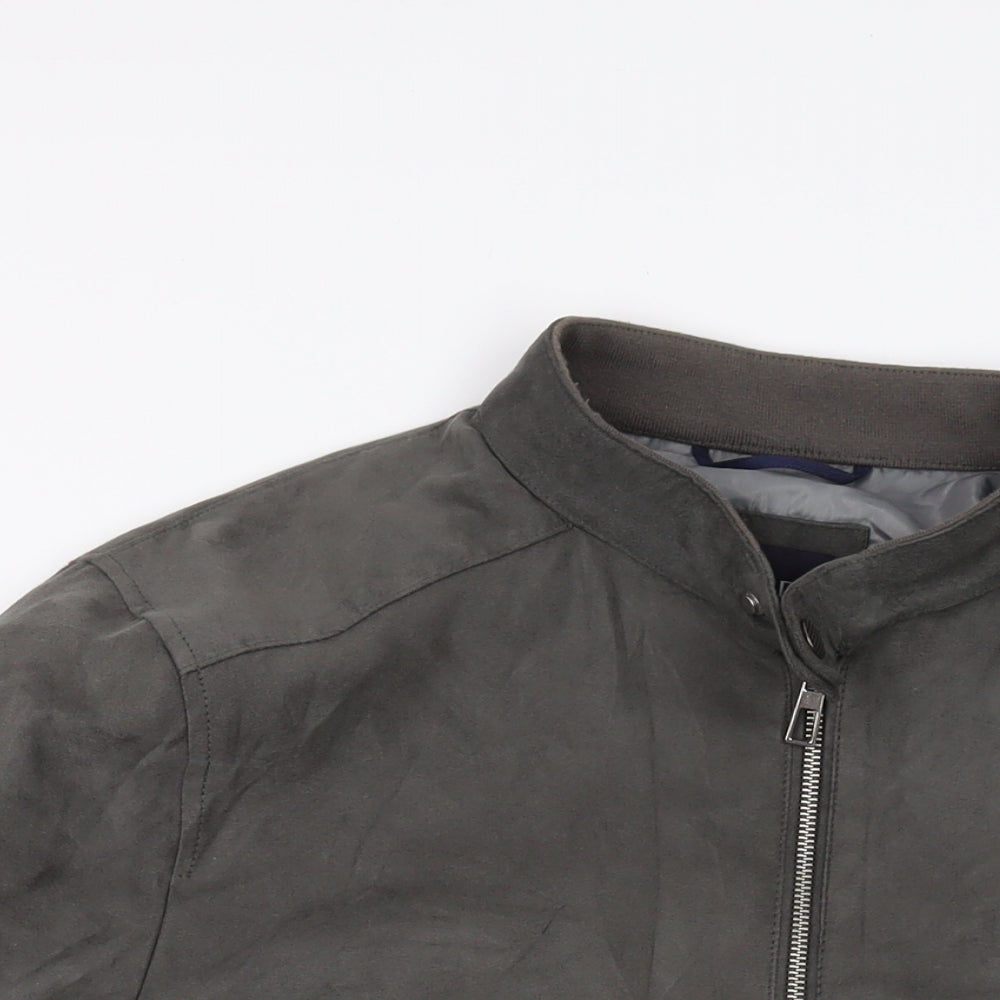 Marks and Spencer Mens Grey Jacket Size XL Zip