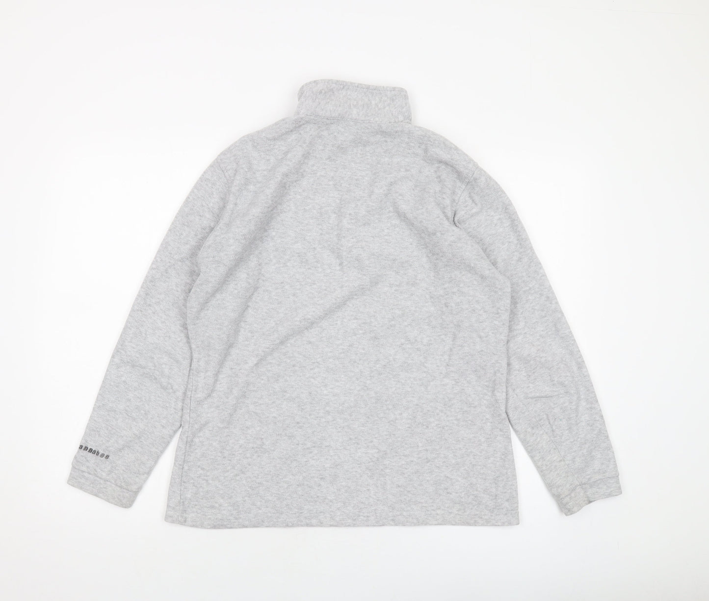Wannabee Womens Grey Polyester Pullover Sweatshirt Size XL Zip