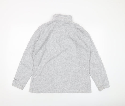 Wannabee Womens Grey Polyester Pullover Sweatshirt Size XL Zip