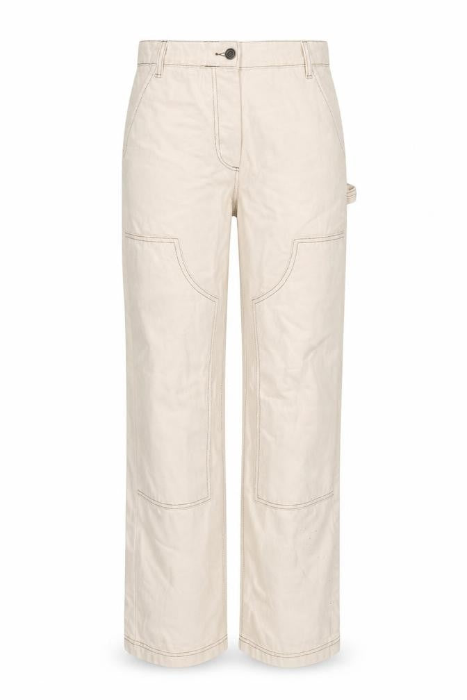 Stradivarius Womens Beige Cotton Straight Jeans Size 8 L31 in Regular Button
