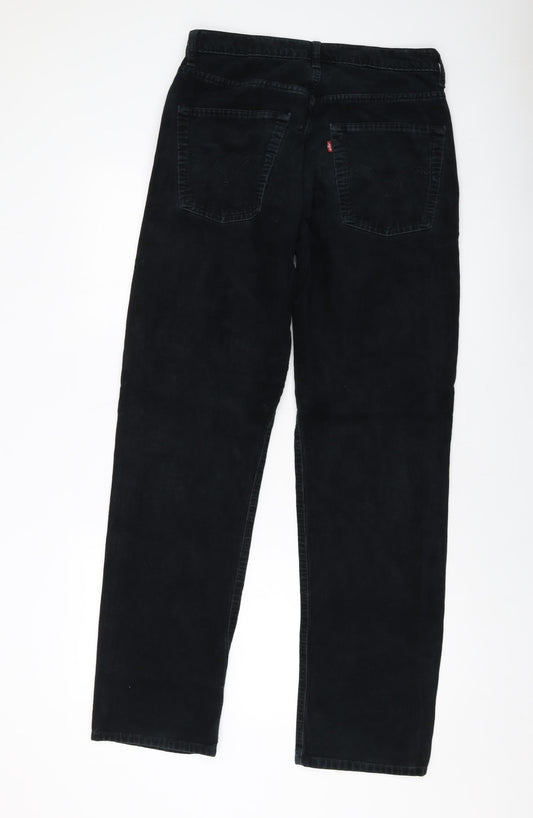 Levi's Mens Green Cotton Trousers Size 30 in L33 in Regular Button