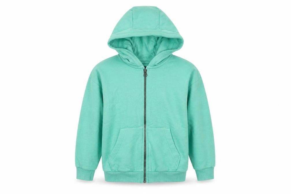 Next Boys Green Cotton Full Zip Hoodie Size 5 Years Zip