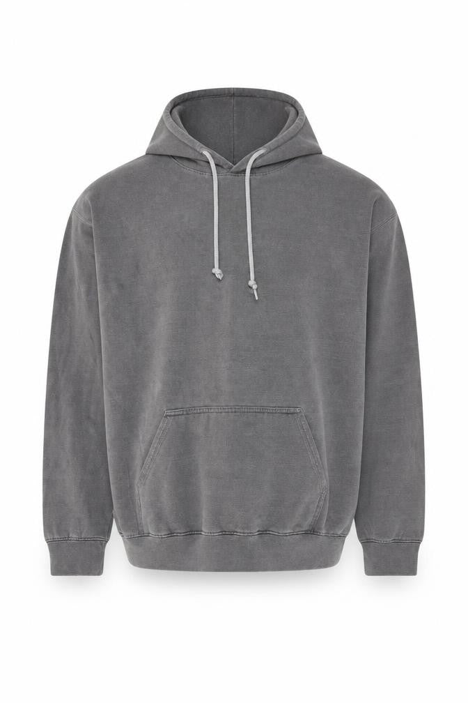 Boohoo Mens Grey Cotton Pullover Hoodie Size S